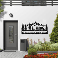 Personalized Cabin Metal Sign