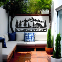 Personalized Cabin Metal Sign
