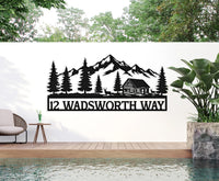 Personalized Cabin Metal Sign
