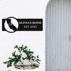 California Custom Metal Sign