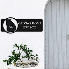 Georgia Custom Metal Sign