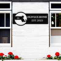 Massachusetts Custom Metal Sign