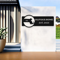 Massachusetts Custom Metal Sign