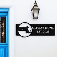 Massachusetts Custom Metal Sign