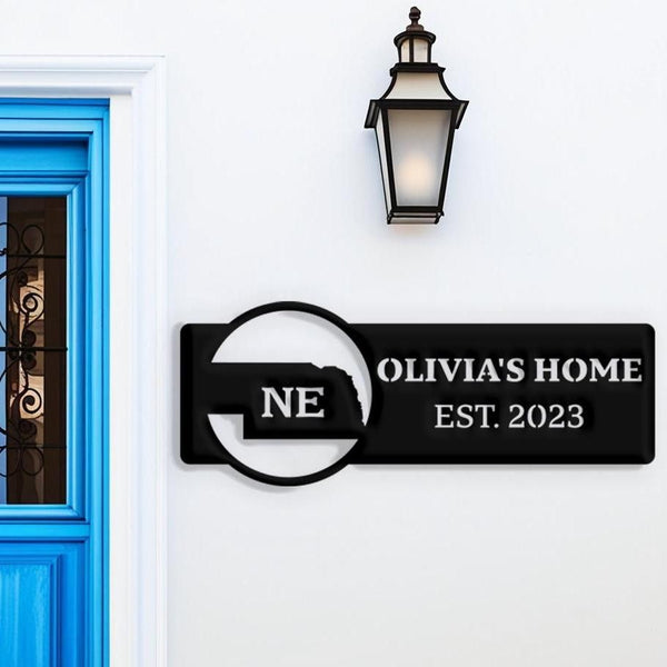 Nebraska Custom Metal Sign