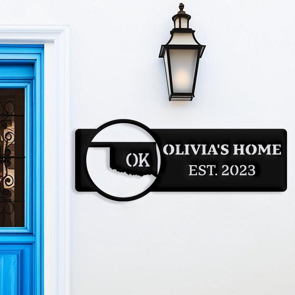 Oklahoma Custom Metal Sign