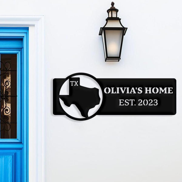 Texas Custom Metal Sign