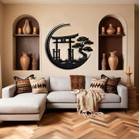 Zen Torii Gate Metal Wall Art