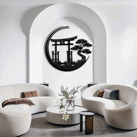 Zen Torii Gate Metal Wall Art