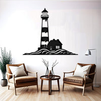 Coastal Lighthouse Metal Wall Art