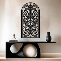 Vertical Scroll Metal Wall Art
