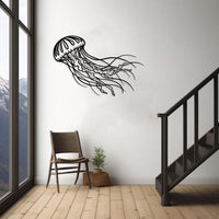 Abstract Jellyfish Metal Wall Art