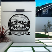 Custom Fire Pit Metal Sign