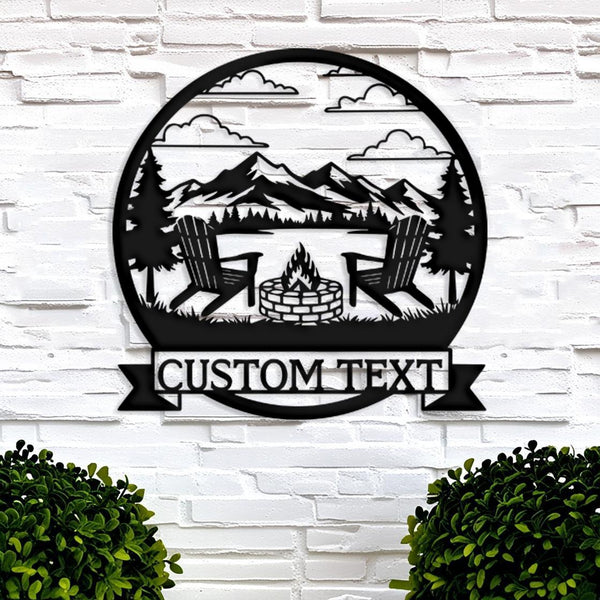 Custom Fire Pit Metal Sign