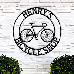 Personalized Bike Wall Decor for Cyclist