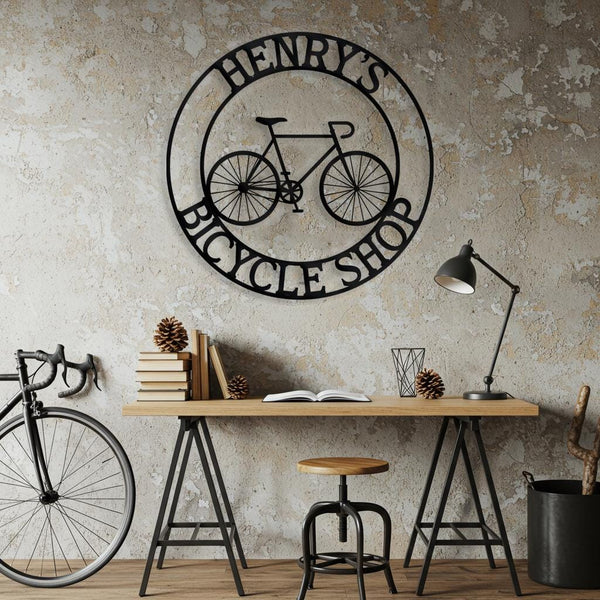 Personalized Bike Wall Decor for Cyclist