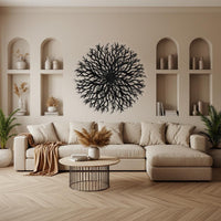 Abstract Tree of Life Wall Decor for Fireplace