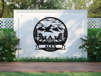 Outdoor Firepit Wall Decor