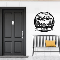 Outdoor Firepit Wall Decor