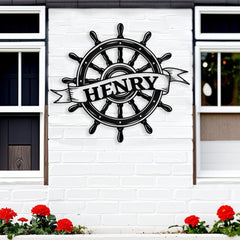 Captain Name Metal Sign