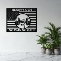 Custom Gym Metal Sign