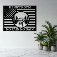 Custom Gym Metal Sign