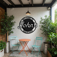Custom Backyard Metal Sign
