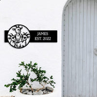 Funny Goats Custom Metal Sign