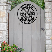 Funny Goats Custom Metal Sign