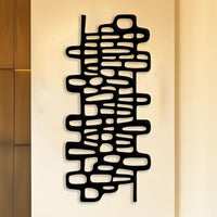 Vertical Abstract Metal Wall Decor
