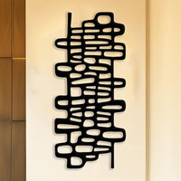 Vertical Abstract Metal Wall Decor