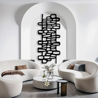 Vertical Abstract Metal Wall Decor