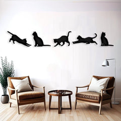 Funny Cat Metal Wall Decor