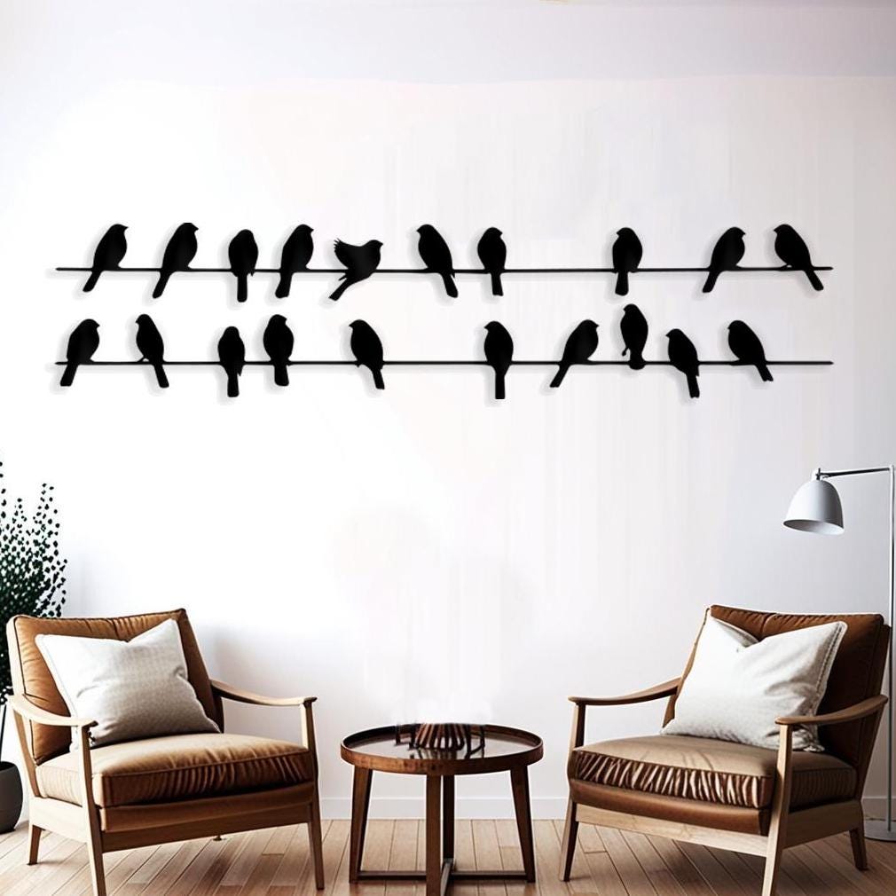 Minimalist Bird Decor for Front Porch