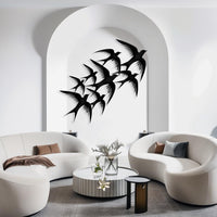 Flying Swallow Metal Wall Art