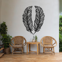 The Devil's Feathers Metal Wall Art Set
