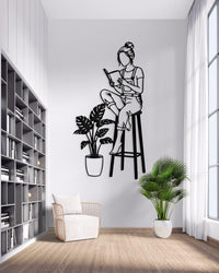 Reading Nook Metal Wall Art
