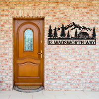 Personalized Cabin Metal Sign