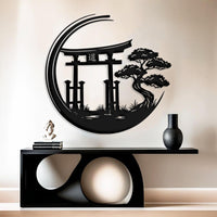 Zen Torii Gate Metal Wall Art