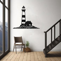 Coastal Lighthouse Metal Wall Art