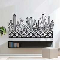 Boho Cactus Metal Wall Art