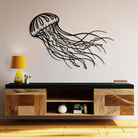 Abstract Jellyfish Metal Wall Art
