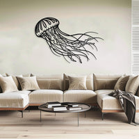 Abstract Jellyfish Metal Wall Art