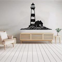 Coastal Lighthouse Metal Wall Art