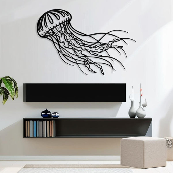 Abstract Jellyfish Metal Wall Art