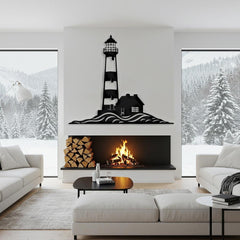 Coastal Lighthouse Metal Wall Art