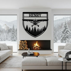 Custom Airplane Metal Sign