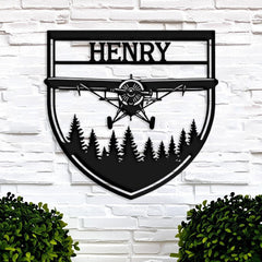 Custom Airplane Metal Sign