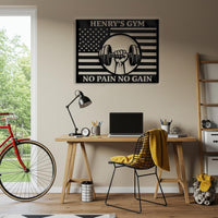Custom Gym Metal Sign