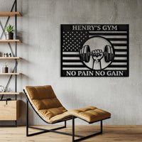 Custom Gym Metal Sign